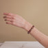 Amethyst Spark | .925 Sterling Silver | Firework Glass Pebble Bracelet